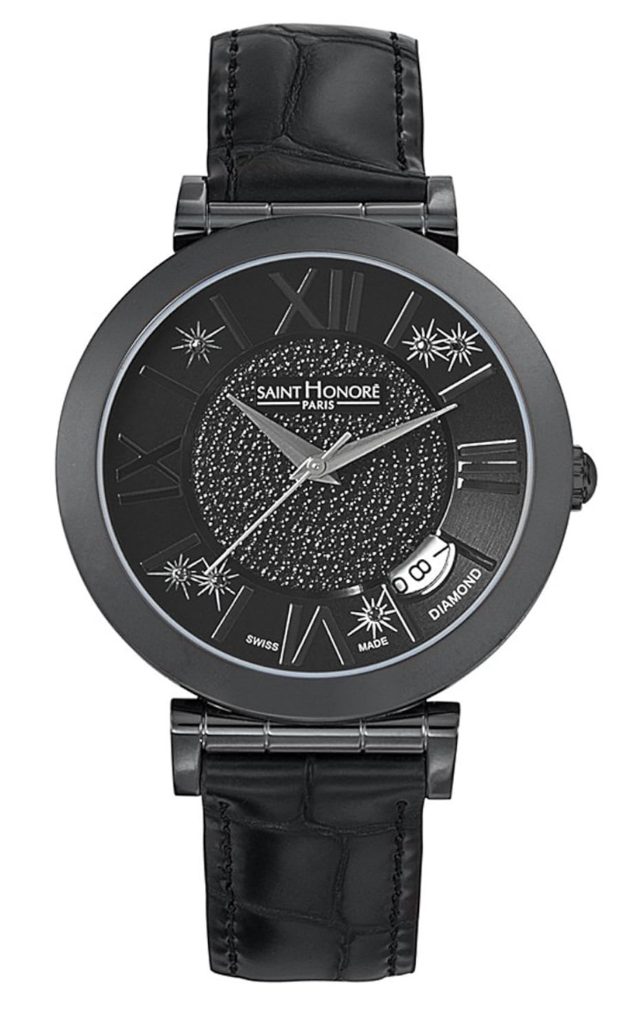 saint honore 女式766015 71pnrd opera 巴黎 titan pvd 不锈钢真皮